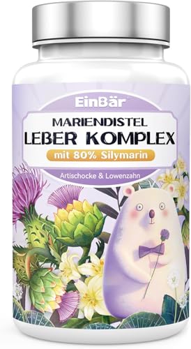 8-In-1 Leber Kur Komplex: Hochdosiert Mariendistel (500Mg, 80% Silymarin) Mit Löwenzahn, Cholin, Inositol, Kurkuma Uvm. 121 Vegane Kapseln Für Leber &Amp; Natürliche Entgiftung. Deutschland.