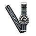 Benchmark Straps 20mm Black and Gray Striped Ballistic Nylon NATO Watchband + Spring Bar Removal Tool