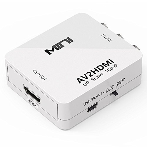 RCA to HDMI, RCA to HDMI Converter Composite AV Video Audio to HDMI