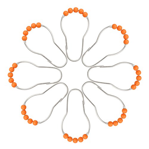 image for Amazer Shower Curtain Hooks Rings, Stainless Steel Rustproof Shower Cu