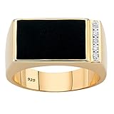 PalmBeach Men's Yellow Gold-plated Sterling Silver