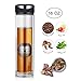 YEOSEN Tea Infuser Bottle - Magnetic Tea Tumbler with Tea Infuser - Leakproof Tea Bottle for Loose Leaf Tea - Double Wall Glass Tea Infuser Travel Mug for Hot or Cold Water 16oz