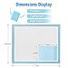 OBloved Disposable Underpads for Baby, 50 Pack(18×24 inch), Leak-Proof Breathable Incontinence Diaper Changing Pad, Heavy Absorbency, and Soft Cover for Bed (Blue)