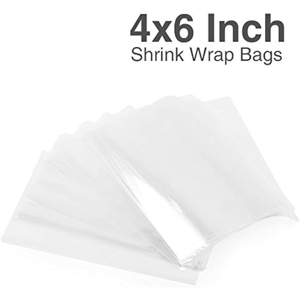 4X6 Inch 500 Pack Shrink Wrap Bag Soaps, Candles, Jars Small Gifts