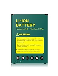 Batería de repuesto de iones de litio con cargador de pared para LG V20 BL 44E1F H910 H918 LS997 US996 VS995 V20 de Tayuzh (2 x 3200 mAh)