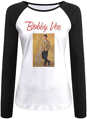 AIJFW Bobby Vee Poster Women's Crewneck Baseball Tee M