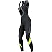 GORE BIKE WEAR Women’s Long Thermal Road Cycling Tights with Braces, Seat Padding, GORE Selected Fabrics, POWER LADY 2.0 Thermo Bibtights+, Size 38, Black/Neon Yellow, WPOWTL