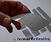 Jusmar Waterproof Reflective Stickers (5 Pack) 45pcs High Intensity Reflector Decals for Hard and Flat Surfaces, for Night Visibility, Silver Color