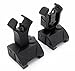 Diamond Superior Tactical Flip up Front and Rear Iron Sights Set (Black)
