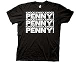 Ripple Junction Big Bang Theory Knock Knock Knock Penny Adult T-Shirt Small Black