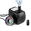 Submersible Water Pump, 15W 800L/H Fountain Pump with 12 Color LED Light for Fountain Pool Garden Pond Fish Tank…