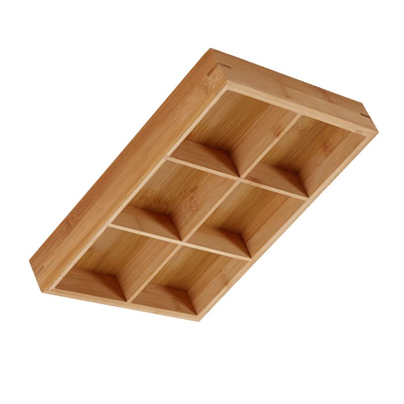 Charcuterie Boards, Wooden Platter, Wooden Serving Tray, 6 Compartments Wooden Serving Platter Wooden Serving Tray Eco-Friendly Divided Wooden Tray