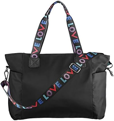 Missalis Leather Duffel Bag Weekender Overnight Bag Carry on Travel Tote