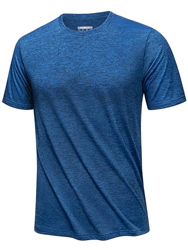 KEFITEVD Sports Shirt Short Sleeve Men's Functional Shirt Summer T-Shirt Men Breathable Running Shirt Lightweight Hiking Shirt
