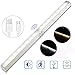 Under Cabinet Light, SOLMORE Wireless Motion Sensor Closet Lights, 32LED Night Light Rechargeable Safe Lights Dual Colors White and Warm White for Wardrobe, Kitchen,Cabinet,Stairway,Hallway,Emergency