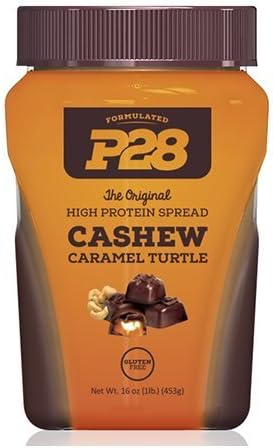 P28 Foods Formulated High Protein Spread, Caramel Turtle, 16 Ounce by P28 Foods