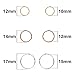 Colossal ship 270 Pieces 3 Colors/3 Sizes,Hair Rings Braid Rings Hair Hoops Hair Loop Clips