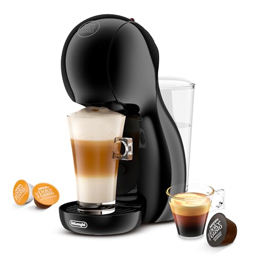 De'Longhi Nescafé Dolce Gusto Piccolo XS EDG210.AB, Cafetera de Cápsulas con Diseño Compacto, Apagado Automático, Bebidas Frías y Calientes, 15 Bares de Presión, Negro
