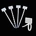 Amgate 1000 Pcs Write on Tags Wire Zip Ties Cable Mark Tags Nylon Power Marking Label (1000pcs)