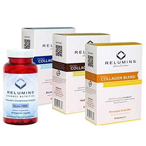 Relumins Premium Collagen And Glutathione. Feel Good - Look Good Set  (Blueberry) in Dubai - UAE
