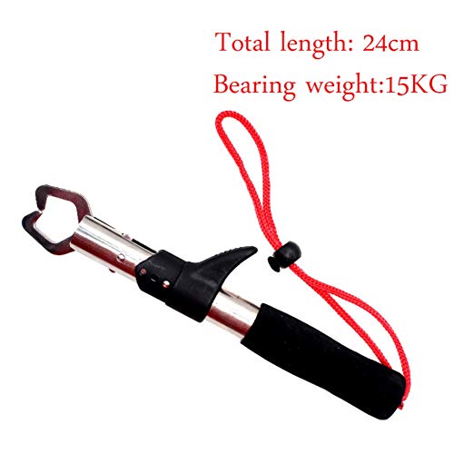 Leezo Control Fish Clamp Gerät Edelstahl Angeln Lip Grip Halter Grabber Zangen Mit Lanyard Fishing Tool Tackle… – Bild 3