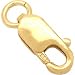 One 14K Solid Yellow Gold Jewelry Lobster Clasp 8x3mm primary