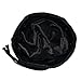 Satin Life Adjustable Drawstring Soft Slouchy Satin Lined Hat (Black)