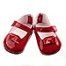 MonkeyJack Red Strap Shoes Flats Sneakers for 43cm/17inch Zapf Baby Born Doll Clothes