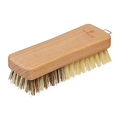 Eco Living Natural Sustainable Plastic Free Vegetable Brush, 100% Plastic Free, FSC Certified, Suitable for vegan's.
