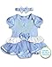 Disney Baby Baby-Girls Infant Cinderella Dress with Headband, Blue, 9 Months