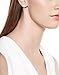 Amazon Collection Platinum or Gold Plated Swarovski Zirconia Halo Stud Earrings