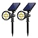 InnoGear Solar Lights Outdoor Waterproof Solar Garden Light for Outside Yard Landscape Lighting Pathway Spot Lights Spotlight Wall Light Auto On/Off, Pack of 2 (Warm White)