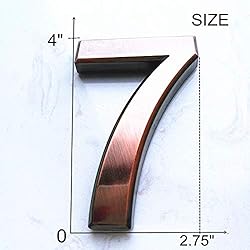 4 Inch Mailbox Numbers 7, Door Address Number