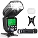 RALENO Flash Speedlite for Canon Nikon DLSR Cameras, E-TTL & i-TTL Dual Mode 1/8000 HSS Flash Speedlight GN58 with LCD Display Standard Hot Shoe Professional Flash kit