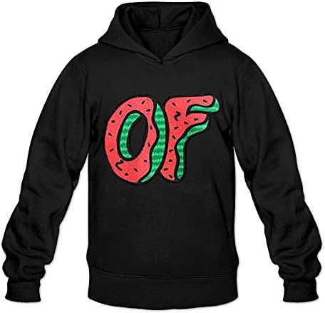Men's Odd Future Donut Logo Hooded Sweatshirt Black XXL