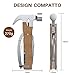 Multi-Purpose Hammer,KUSONKEY 12 in 1 Mini Portable Hammer with Nail Puller,Wire Cutter,Knives,Nail File,Plier,Screwdrivers,Saw,Bottle Opener,Wooden Christmas Gift for Men,Father,Husband,Boyfriend