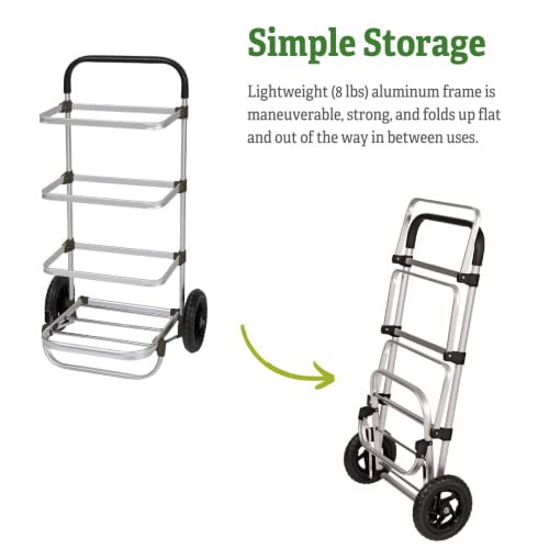 Gardeners Supply Company Rolling Mod Hod Trolley MultiPurpose Mobile
