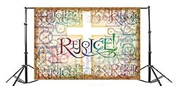 Leyiyi 10x8ft Vintage Cross Rejoice Photography