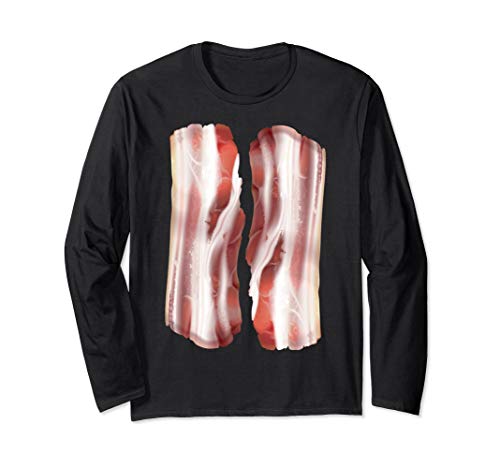 Real Bacon Halloween Costume Long Sleeve Shirt