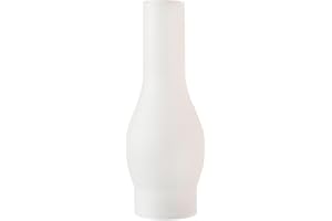 GXFCCYXT Oil Lamp Chimney 3 Inch Base by 10 Inch Height Kerosene Lamp Shade Tall Hurricane Lamp Glass Replacement Chimney Frosted Design for Oil and Kerosene Style Lamps