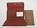 Coach Signature PVC Coated Canvas Checkbook Wallet, F52681 IMBDX