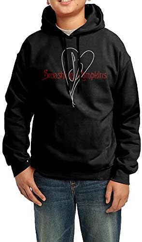 Funny Black Hoodies Lightweight Smashing Pumpkins Band Logo 1 Sweatshirts 90s For Youth's