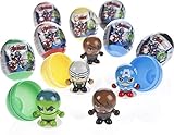 Tftp New 6 Marvel Avengers Plastic Surprise Eggs. Bouncy Ball Heads
