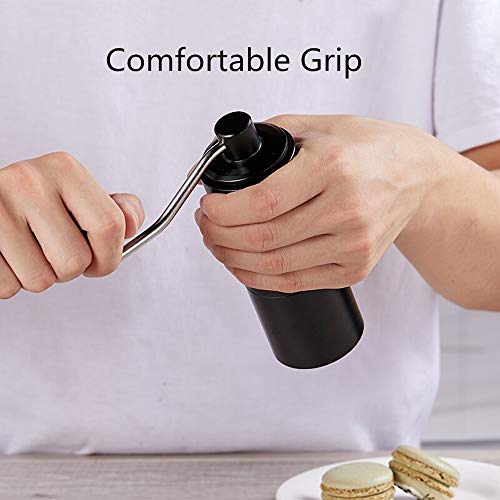 Gyubay Manuelle Kaffeemühlen Haushalts-bewegliche manuelle Kaffeebohne Grinder Spielraum Mini-Handkurbel einstellbare… – Bild 7