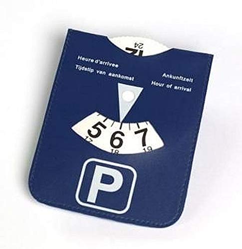 HF2 Parking Disc, PU Leather, 24-Hour Display, Blue