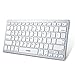 VicTsing Ultra-Slim Bluetooth Keyboard, Portable Wireless Keyboard Support iOS (iPhone, iPad), Android, Windows, Mac Computer, Laptop, Tablet, Smartphone and Other Bluetooth Enabled Devices -White primary