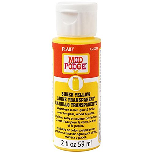 Plaid:Craft Mod Podge Sheer Color, 2-Ounce, Yellow