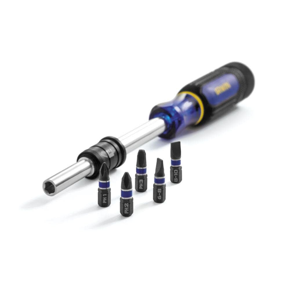 Irwin Tools 1948779 Extending Screwdriver with 5 Impact Bits