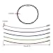 Wisdompro Wire Keychain Cable, 12 Pack of 6.3 Inch Stainless Steel Wire Keyrings 2mm Cable Keyring Loop/Hoop for Luggage Tags, Keys and ID Tag Keepers - Multicolor