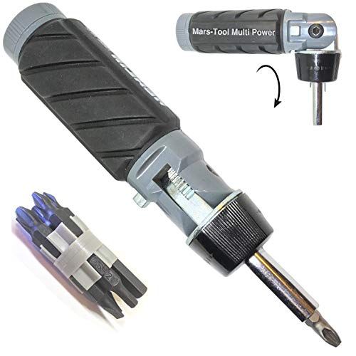 Heavy Duty RATCHETING SCREWDRIVER ADJUSTABLE ANGLE 3 Way Ratchet